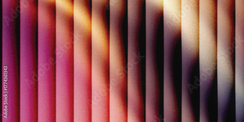 Ribbed glass background with abstract waves and glossy gradient texture. decorative patterns. abstract grainy background, noise texture poster header banner cover