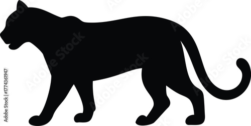 A high-quality digital illustration of a panthera pardus, black panther silhouette, dramatic lighting, cinematic, realistic, intricate details, 8k, ultra detailed
