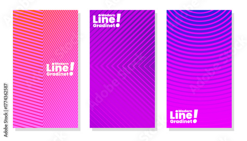 Collection of modern gradient backgrounds with bold and bright color transitions in shades of magenta, purple, blue, and pink. Ideal for posters, brochures, web design, and social media templates.