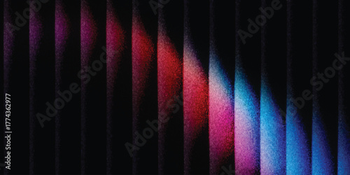 Ribbed glass background with abstract waves and glossy gradient texture. decorative patterns. abstract grainy background, noise texture poster header banner cover