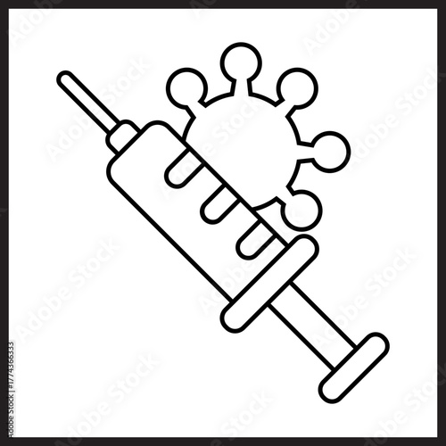 Vaccine icon desigbn