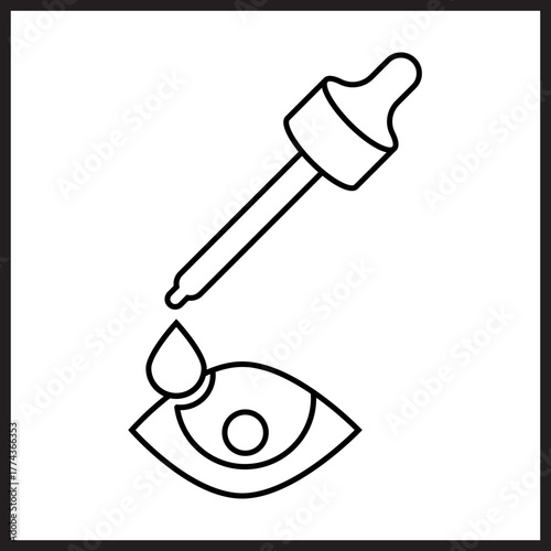 Eye Drops icon desigbn