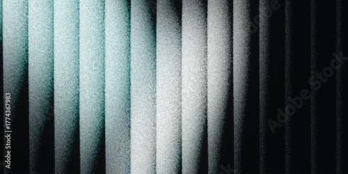 Ribbed glass background with abstract waves and glossy gradient texture. decorative patterns. abstract grainy background, noise texture poster header banner cover