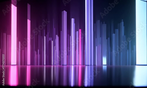 Abstract purple and blue gradient background with subtle texture and soft lighting creating a smooth and ethereal visual effect for design projects