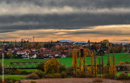 Salzgitter Brockenblick MAorgenhimmel