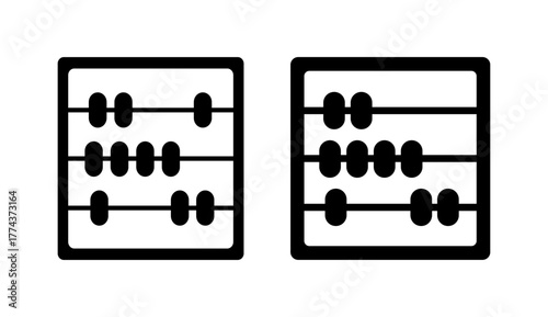 Abacus math mathematical icon royalty free vector graphic