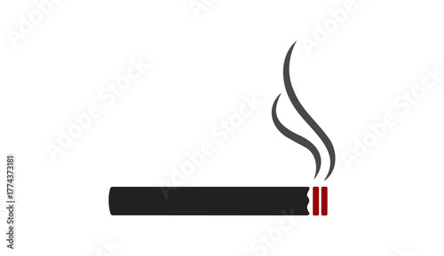 Smoking logo cigarette icon royalty free vector graphic
