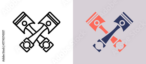 Piston whitegrey icon