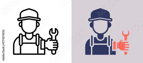 Mechanic whitegrey icon