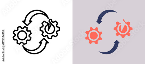 Replacement Gear whitegrey icon