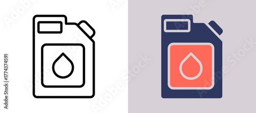 Oil whitegrey icon