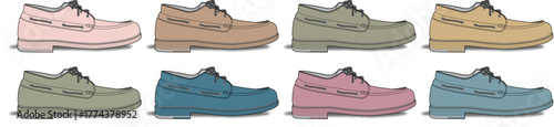 Colorful Boat Shoes Collection - Fashion Footwear Variety
