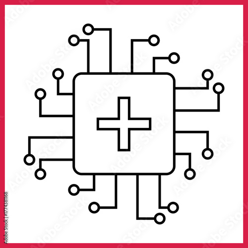 Biotech Chip icon desigbn