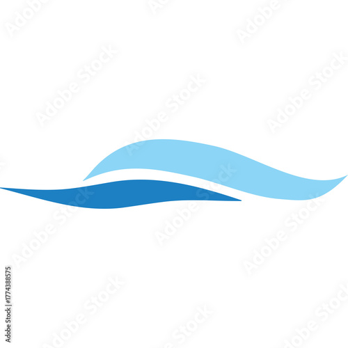 Free Download Abstract Blue Wave Design on Transparent Background Represents Flow and Movement - GFXLoad