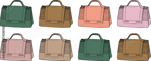Colorful Satchel Bag Collection A Spectrum of Stylish Carryalls for Every Occasion