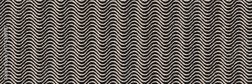 Seamless organic background pattern. Abstract geometric wave minimal motion. Boho minimalist geometry in pastel hues. Nordic retro art. Earthy tone texture. Soft rustic elegance