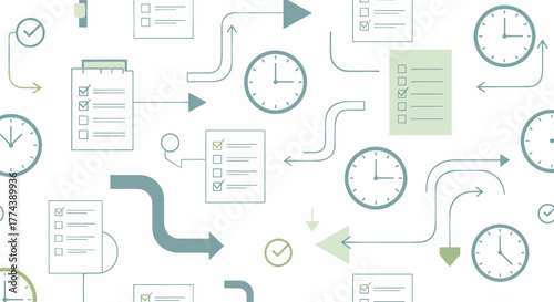 Time Management and Productivity - A Visual Representation of Tasks and Deadlines.