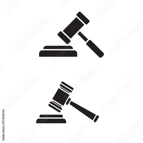 Court Hammer Vector