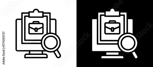 Job Applications lineglyph icon