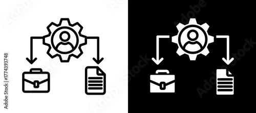 Workforce Planning lineglyph icon