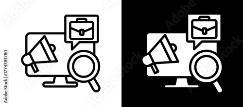 Job Advertisements lineglyph icon