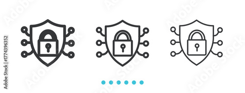 Protection Management icon. Thin line icon vector