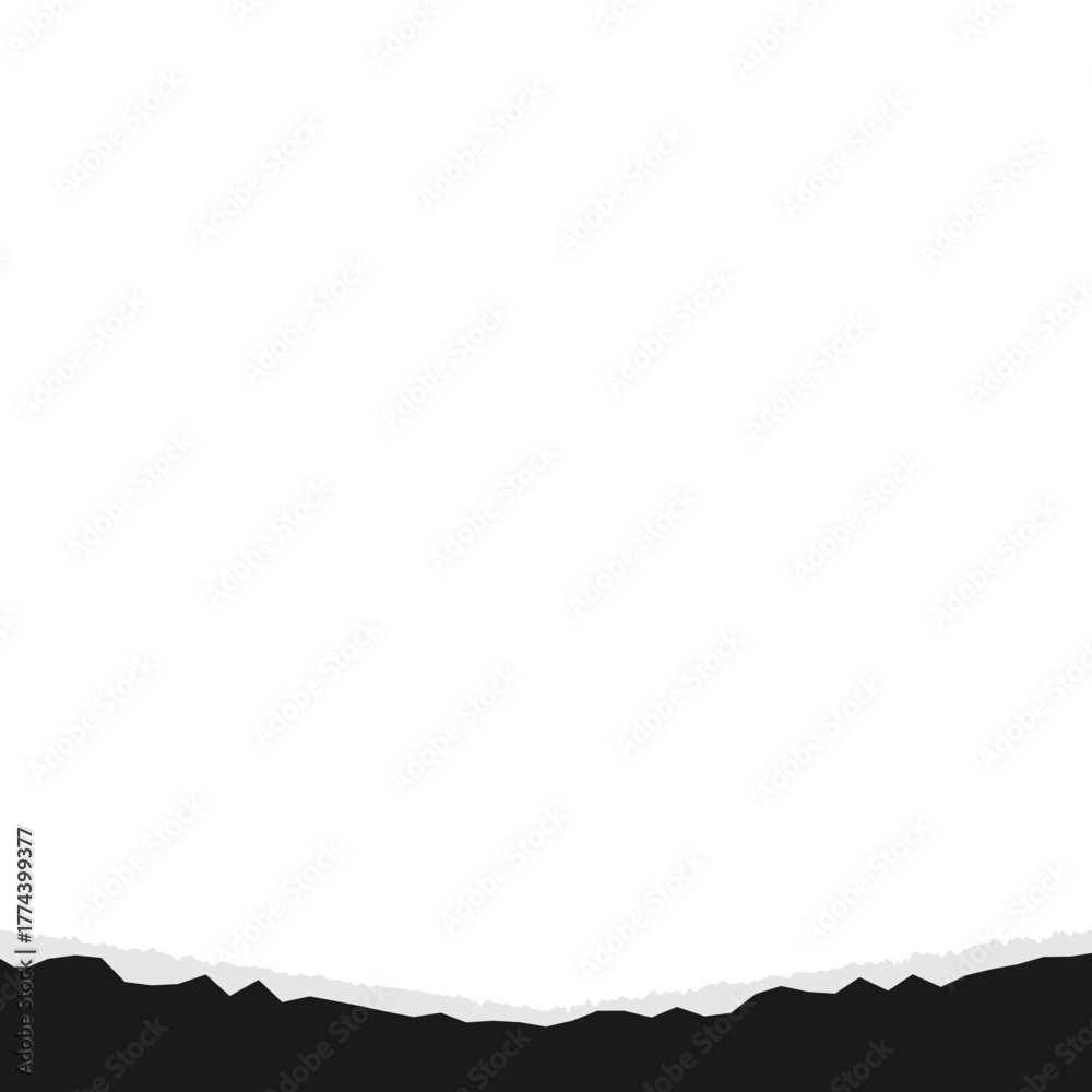 Obraz premium Ripped Paper Footer