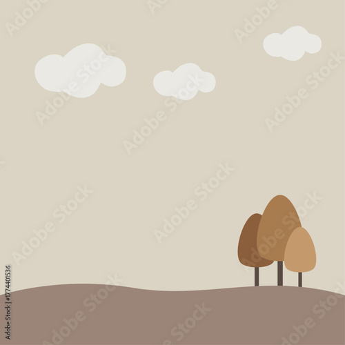 가을 나무 배경 바탕