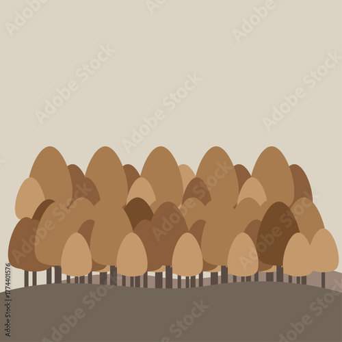 가을 나무숲 배경 바탕