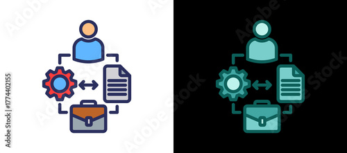 Hiring Process twinstyle icon