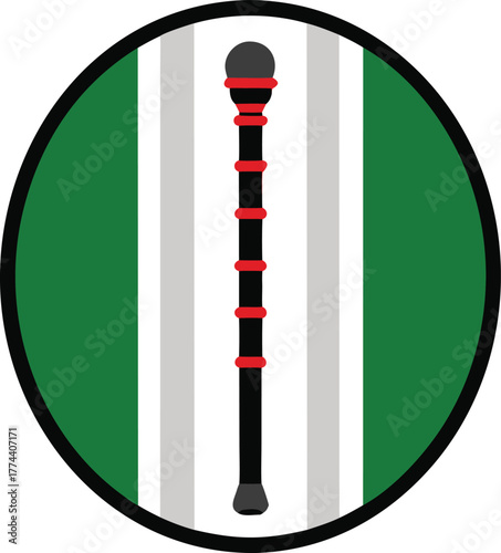 italian flag button