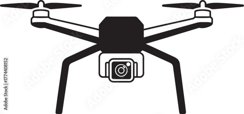 Modern quadcopter drone with camera aerial photography technology drone flying object unmanned aircraft system