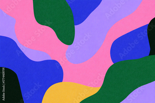 Modern vector with multicolor abstract shapes background