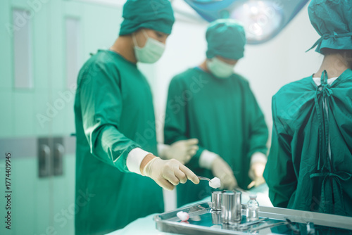 Surgeon doctor rescue patient in surgery operation room hospital emergency save life