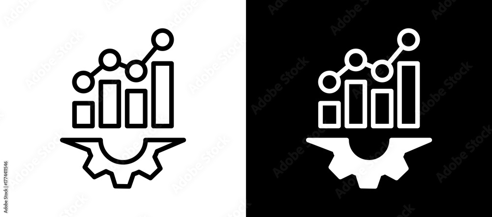 Fototapeta premium Improvement linemixed icon