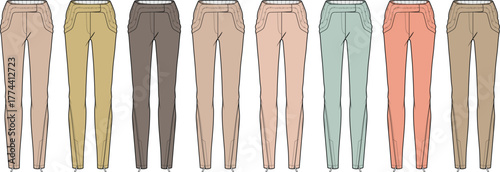 Colorful Chino Pants Collection Fashionable and Versatile Women's Trousers