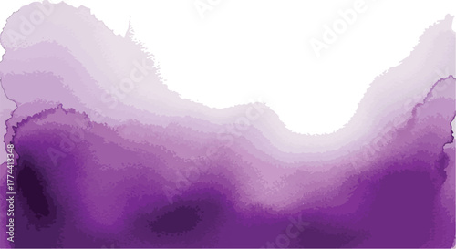Abstract purple watercolor background texture painted vector illustration for creative design projec