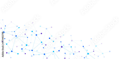 Molecular structure and genetic engineering, molecules DNA, neural network, scientific research. Abstract background for innovation technology, science, healthcare, and medicine
