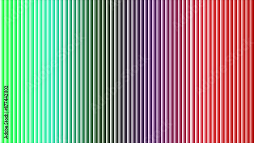 Vertical Gradient Stripes From Bright Green To Red With Purple Accents abstract background