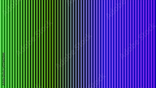 Vertical Gradient Stripes From Green To Purple With Subtle Shadows abstract background