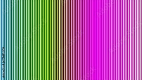 Vertical Gradient Stripes From Teal To Magenta With Subtle Shadows abstract background