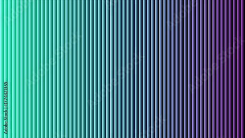 Vertical Gradient Stripes From Teal To Purple With Subtle 3D Effect abstract background