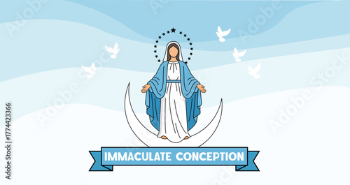 Feast of the Immaculate Conception Illustration