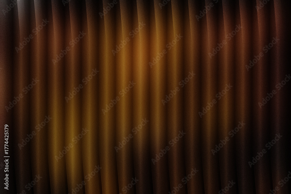 Obraz premium Warm brown gold gradient stripe abstract background, metallic vertical lines, seamless glowing modern digital art