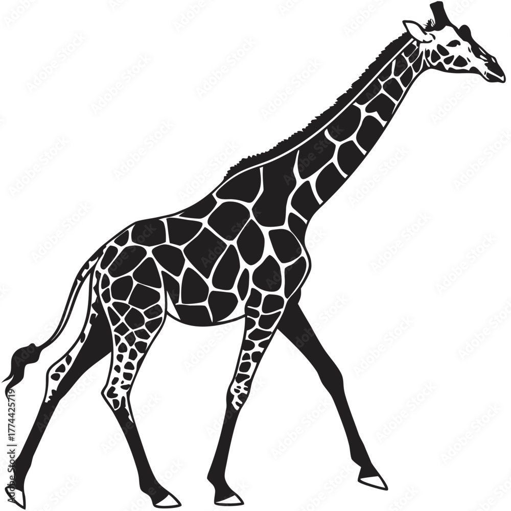 Naklejka premium giraffe vector illustration