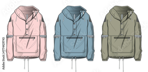 Fashionable Anorak Jackets A Trio of Stylish Outerwear Options for a Chic Look
