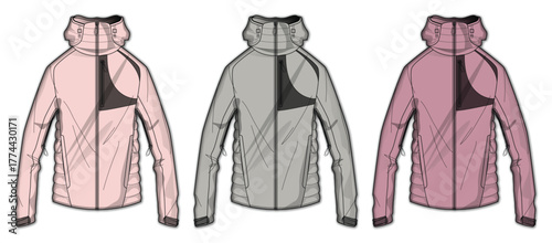 Fashionable Women's Hooded Jacket Collection Pastel Colors