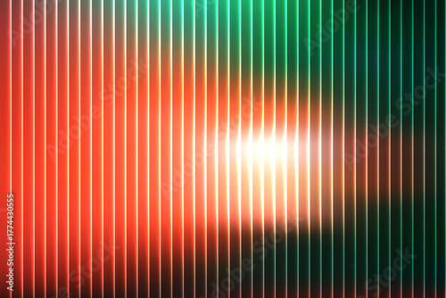 Futuristic motion design — glowing gradient surface with flowing glass-like formation.