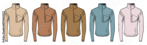 Pullover Mockups in Neutral and Pastel Colors Fashion and Design Concepts