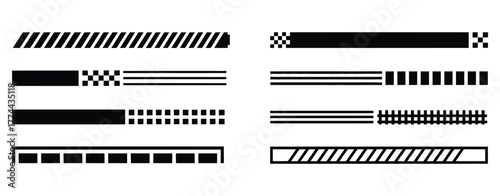 Racing Car Tuning Vector Set – Stripes and Stickers for Vehicle Body Wraps, Sport Vinyl Graphics, and Motorsport Decoration Elements